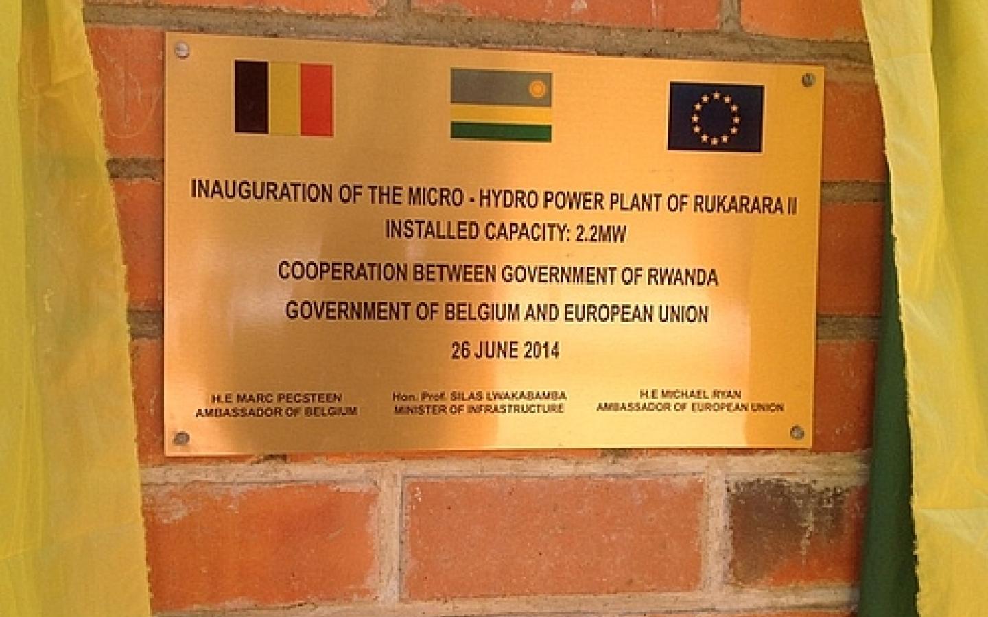 Rukarara II Hydro Power Plant Inaugurated