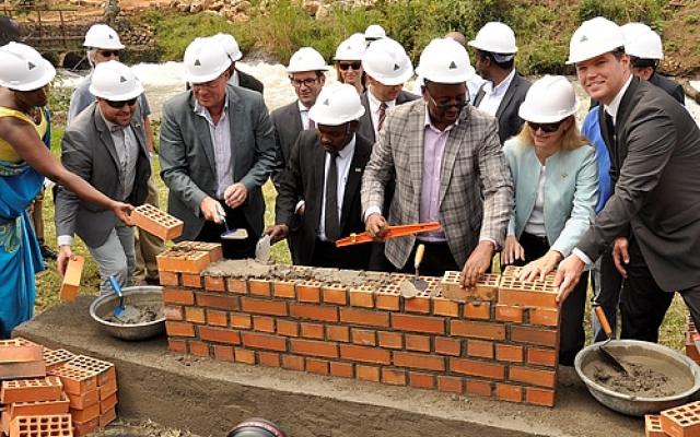 Partners celebrate the construction of 2.6MW hydro project in Musanze